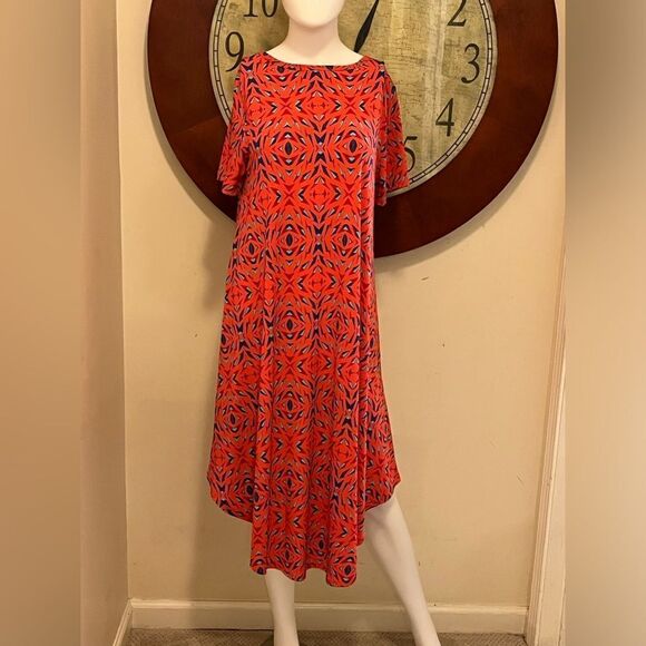 Lularoe Womens Dress Multicolored Size Small Crewneck Short Sleeve - Picture 1 of 5